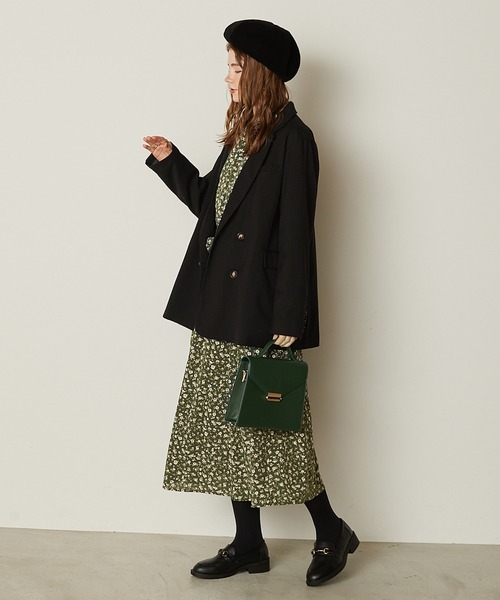 PURIL（ピュリル）の「【PURIL】花柄ウェストギャザーフレアワンピース（ワンピース・レディース・ブラック/イエロー/グリーン・S/M）」の16枚目の写真