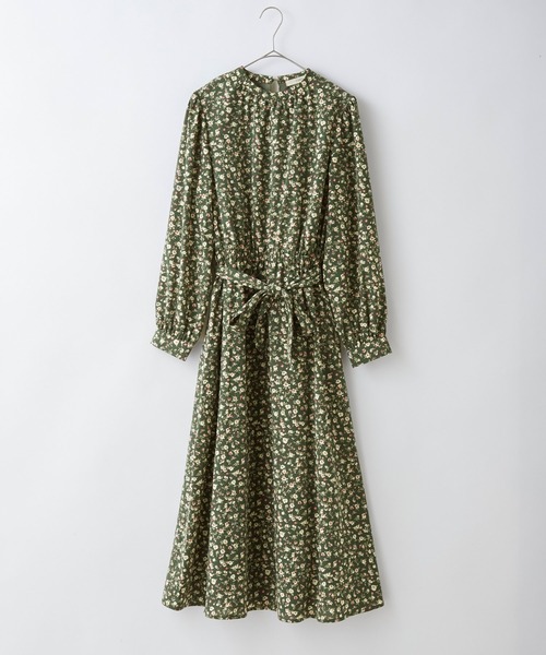 PURIL（ピュリル）の「【PURIL】花柄ウェストギャザーフレアワンピース（ワンピース・レディース・ブラック/イエロー/グリーン・S/M）」の13枚目の写真