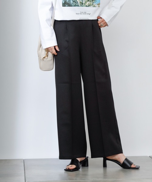 COLONY 2139(コロニートゥーワンスリーナイン)の「【WEB・一部店舗限定】ウールライクタックワイドパンツ(その他パンツ・レディース・ブラック/ブラウン/グレイッシュベージュ・MEDIUM/LARGE)」の22枚目の写真