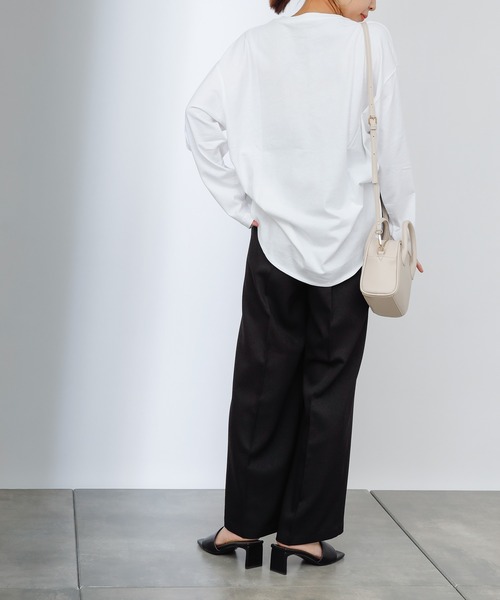 COLONY 2139(コロニートゥーワンスリーナイン)の「【WEB・一部店舗限定】ウールライクタックワイドパンツ(その他パンツ・レディース・ブラック/ブラウン/グレイッシュベージュ・MEDIUM/LARGE)」の15枚目の写真