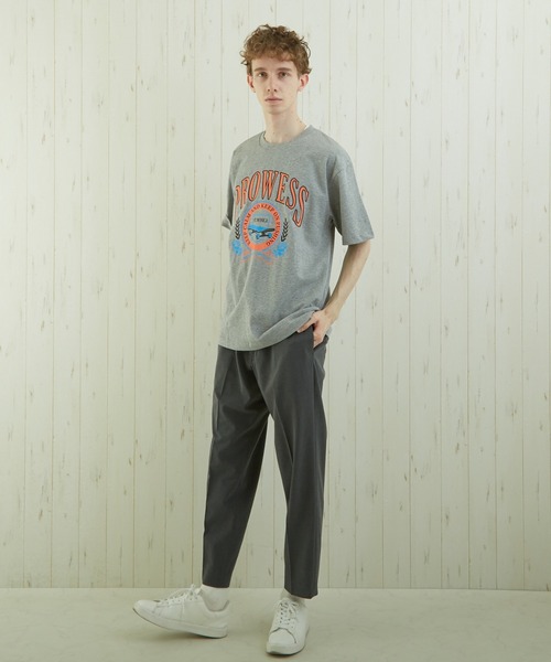 TONE SELECT WEAR(トーンセレクトウェア)の「【TONE BY AS】カレッジプリントTEE(BL)(Tシャツ/カットソー・メンズ・ブルー/スミクロ/杢グレー・MEDIUM/LARGE)」の3枚目の写真