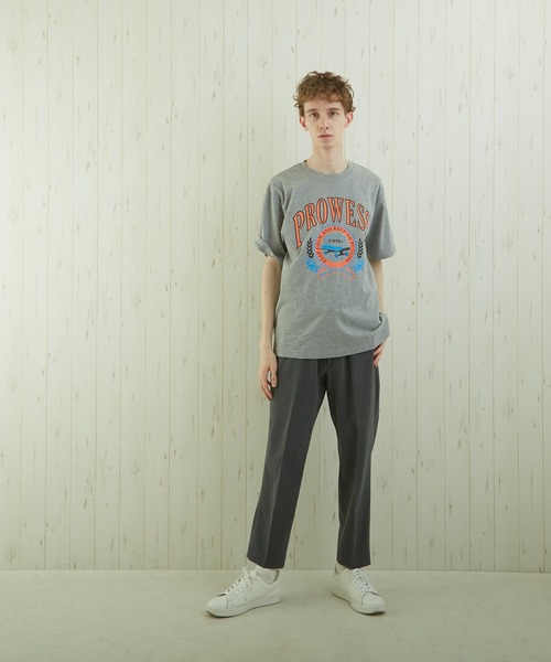 TONE SELECT WEAR(トーンセレクトウェア)の「【TONE BY AS】カレッジプリントTEE(BL)(Tシャツ/カットソー・メンズ・ブルー/スミクロ/杢グレー・MEDIUM/LARGE)」の11枚目の写真