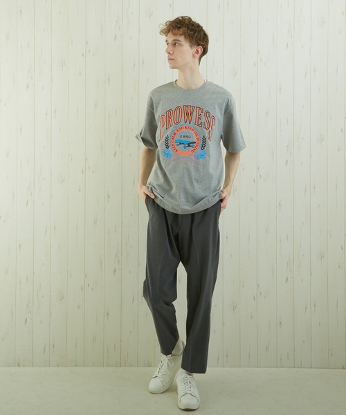 TONE SELECT WEAR(トーンセレクトウェア)の「【TONE BY AS】カレッジプリントTEE(BL)(Tシャツ/カットソー・メンズ・ブルー/スミクロ/杢グレー・MEDIUM/LARGE)」の12枚目の写真