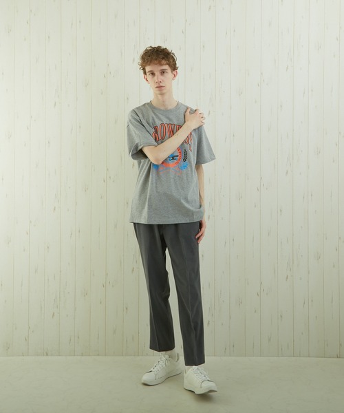TONE SELECT WEAR(トーンセレクトウェア)の「【TONE BY AS】カレッジプリントTEE(BL)(Tシャツ/カットソー・メンズ・ブルー/スミクロ/杢グレー・MEDIUM/LARGE)」の13枚目の写真