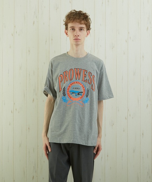 TONE SELECT WEAR(トーンセレクトウェア)の「【TONE BY AS】カレッジプリントTEE(BL)(Tシャツ/カットソー・メンズ・ブルー/スミクロ/杢グレー・MEDIUM/LARGE)」の14枚目の写真