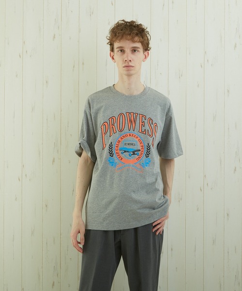 TONE SELECT WEAR(トーンセレクトウェア)の「【TONE BY AS】カレッジプリントTEE(BL)(Tシャツ/カットソー・メンズ・ブルー/スミクロ/杢グレー・MEDIUM/LARGE)」の15枚目の写真