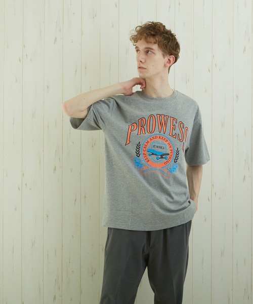 TONE SELECT WEAR(トーンセレクトウェア)の「【TONE BY AS】カレッジプリントTEE(BL)(Tシャツ/カットソー・メンズ・ブルー/スミクロ/杢グレー・MEDIUM/LARGE)」の16枚目の写真