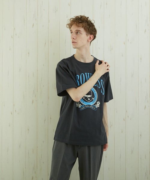 TONE SELECT WEAR(トーンセレクトウェア)の「【TONE BY AS】カレッジプリントTEE(BL)(Tシャツ/カットソー・メンズ・ブルー/スミクロ/杢グレー・MEDIUM/LARGE)」の18枚目の写真