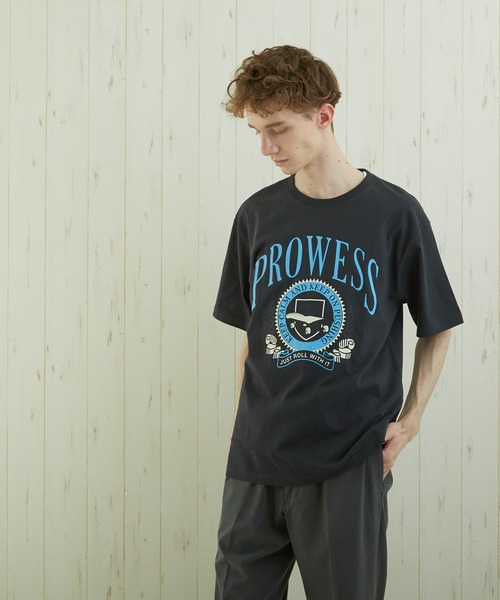 TONE SELECT WEAR(トーンセレクトウェア)の「【TONE BY AS】カレッジプリントTEE(BL)(Tシャツ/カットソー・メンズ・ブルー/スミクロ/杢グレー・MEDIUM/LARGE)」の20枚目の写真