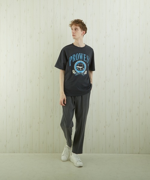 TONE SELECT WEAR(トーンセレクトウェア)の「【TONE BY AS】カレッジプリントTEE(BL)(Tシャツ/カットソー・メンズ・ブルー/スミクロ/杢グレー・MEDIUM/LARGE)」の21枚目の写真