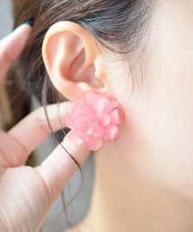F&D : マットフラワーピアス