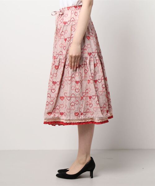 PINK HOUSE（ピンクハウス）の「ハートステッチレーススカート  