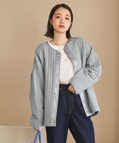 coen（コーエン）の「キルトライクスナップボタンカーディガン（カーディガン/ボレロ・レディース・ブラック/グレー/オフホワイト・MEDIUM/LARGE）」の16枚目の写真