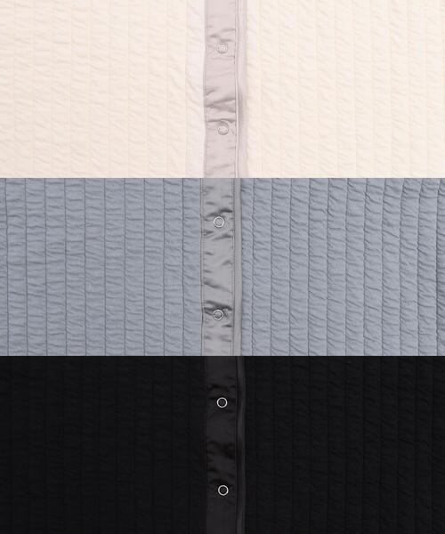 coen（コーエン）の「キルトライクスナップボタンカーディガン（カーディガン/ボレロ・レディース・ブラック/グレー/オフホワイト・MEDIUM/LARGE）」の9枚目の写真