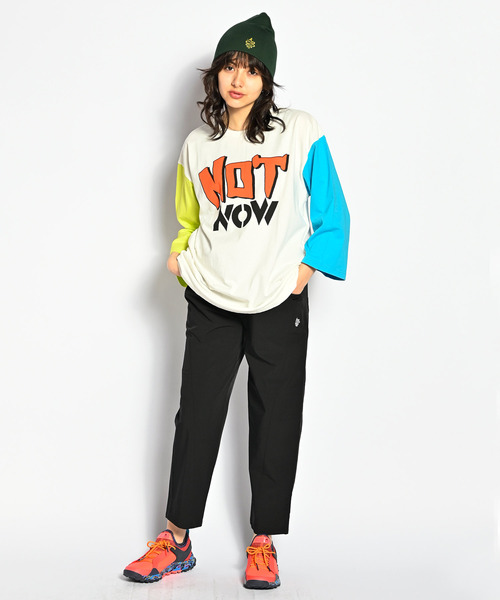 ALDIES(アールディーズ)の「Notnow Half Sleeve T / ノットナウハーフスリーブT(Tシャツ/カットソー・メンズ・ホワイト系その他2/ブラック/ホワイト系その他・MEDIUM/SMALL/X-LARGE/LARGE)」の3枚目の写真