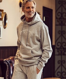 1PIU1UGUALE3 RELAX(ウノピゥウノウグァーレトレ)コード刺繍スウェットパーカー