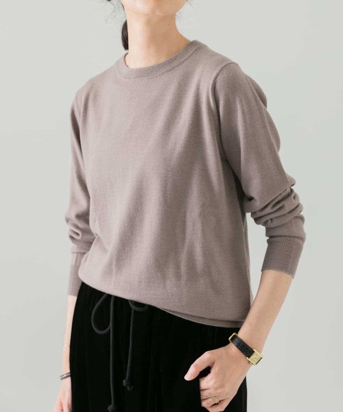 かぐれ（カグレ）の「ウールシルクプルオーバーニット（ニット