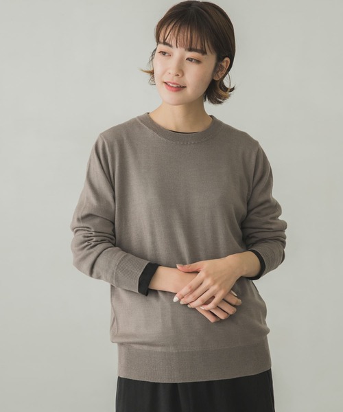 かぐれ（カグレ）の「ウールシルクプルオーバーニット（ニット