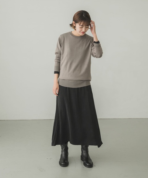 かぐれ（カグレ）の「ウールシルクプルオーバーニット（ニット