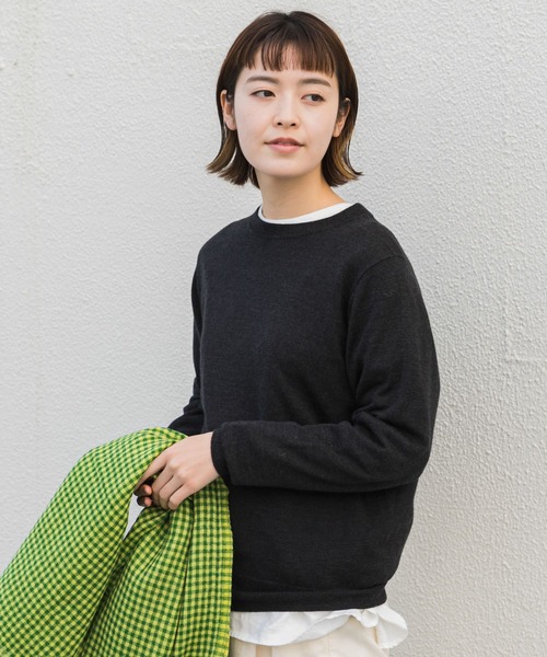 かぐれ　モヘヤプルオーバーニット　グレー FRAY I.D - モヘアニットプルオーバー(グレー ) モヘア