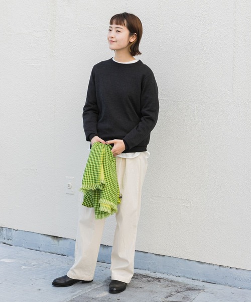 かぐれ（カグレ）の「ウールシルクプルオーバーニット（ニット