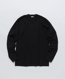 SHIPS: 抗菌・防臭 NANO-FINE(R) ハイゲージ Vネック Tシャツ (ロンT)