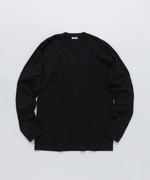 SHIPS: 抗菌・防臭 NANO-FINE(R) ハイゲージ Vネック Tシャツ (ロンT)（Tシャツ/カットソー）｜SHIPS（シップス）