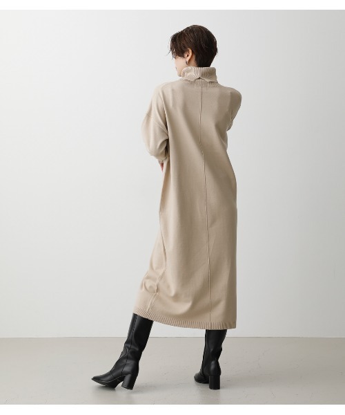 AZUL by moussy(アズールバイマウジー)の「TURTLE NECK SIMPLE OP/タートルネックシンプルワンピ(ワンピース・レディース・ブラック/ベージュ/イエロー系その他・SMALL/MEDIUM)」の14枚目の写真