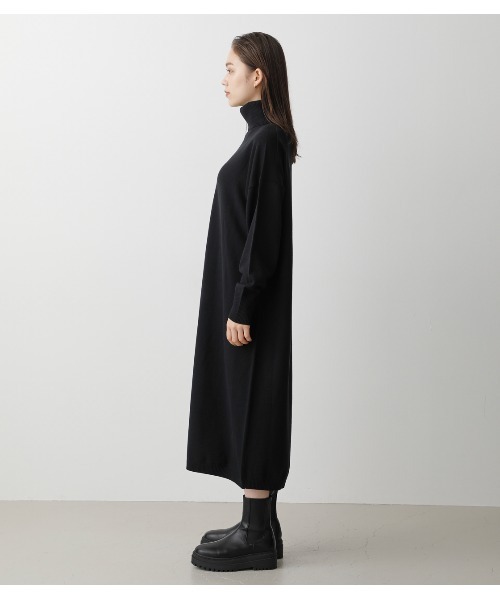 AZUL by moussy(アズールバイマウジー)の「TURTLE NECK SIMPLE OP/タートルネックシンプルワンピ(ワンピース・レディース・ブラック/ベージュ/イエロー系その他・SMALL/MEDIUM)」の19枚目の写真
