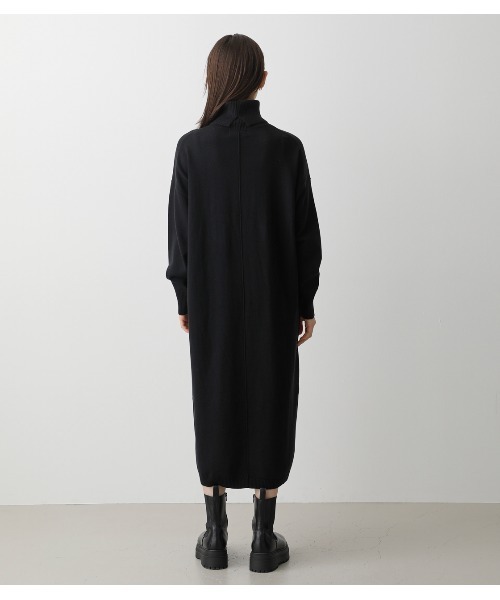 AZUL by moussy(アズールバイマウジー)の「TURTLE NECK SIMPLE OP/タートルネックシンプルワンピ(ワンピース・レディース・ブラック/ベージュ/イエロー系その他・SMALL/MEDIUM)」の5枚目の写真