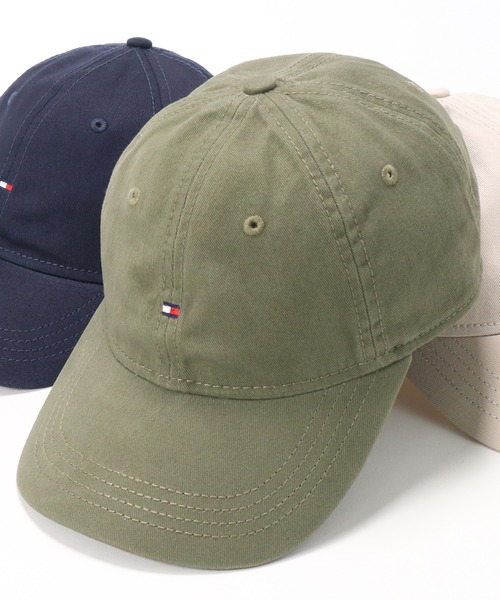 TOMMY HILFIGER（トミーヒルフィガー）の「トミーヒルフィガー CAP ミニフラッグロゴ刺繍（キャップ・メンズ・ブラック/カーキ/ネイビー/ベージュ・FREE）」の4枚目の写真