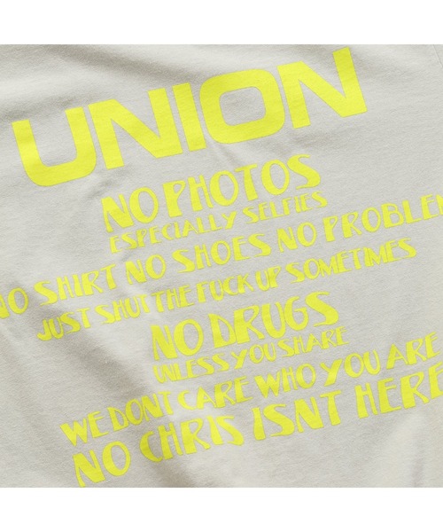 UNION（ユニオン）の「STAFF RULES S/S TEE UNION ユニオン Tシャツ（Tシャツ/カットソー・メンズ・パープル/グレー・SMALL/MEDIUM/LARGE/X-LARGE）」の9枚目の写真