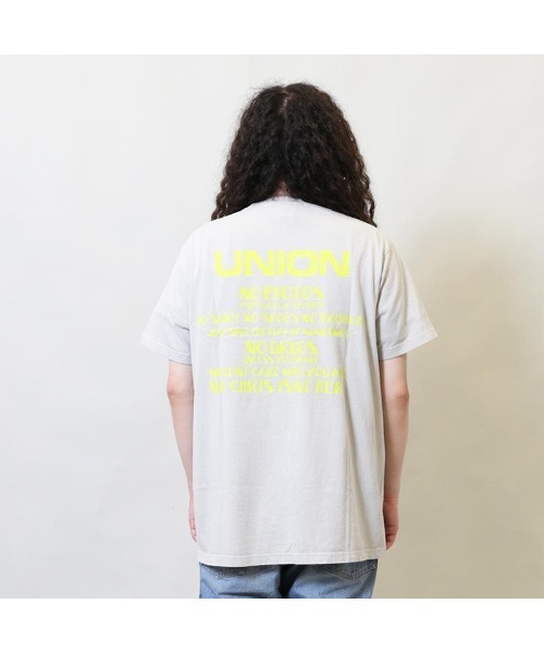 UNION（ユニオン）の「STAFF RULES S/S TEE UNION ユニオン Tシャツ（Tシャツ/カットソー・メンズ・パープル/グレー・SMALL/MEDIUM/LARGE/X-LARGE）」の8枚目の写真