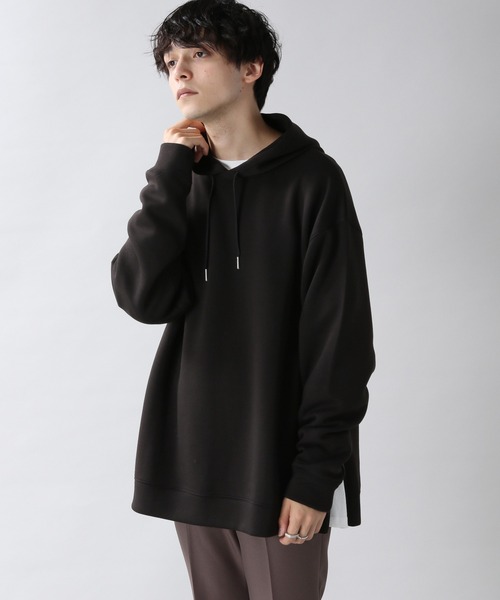 RAGEBLUE（レイジブルー）の「ダンボール/裾スリットストレッチパーカー/214700（パーカー・メンズ・ホワイト/ライトブルー/ブラック/ダークグレー/キャメル・MEDIUM/LARGE）」の3枚目の写真