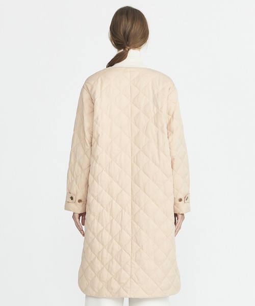 ESTNATION（エストネーション）の「COLUMN / キルティングダウンコート（ダウンジャケット/コート・レディース・ブラック/ベージュ・38/36）」の6枚目の写真