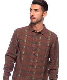BILLABONG メンズ 【Wrangler】 KNOX JACQUARD PLAID 長袖シャツ  【2021年秋冬モデル】/ビラボンラングラーコラボ長袖シャツ