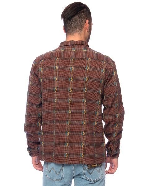 BILLABONG(ビラボン)の「BILLABONG メンズ 【Wrangler】 KNOX JACQUARD PLAID 長袖シャツ 【2021年秋冬モデル】/ビラボンラングラーコラボ長袖シャツ(シャツ/ブラウス・メンズ・グリーン系その他/ブラウン・MEDIUM/LARGE/X-LARGE)」の8枚目の写真