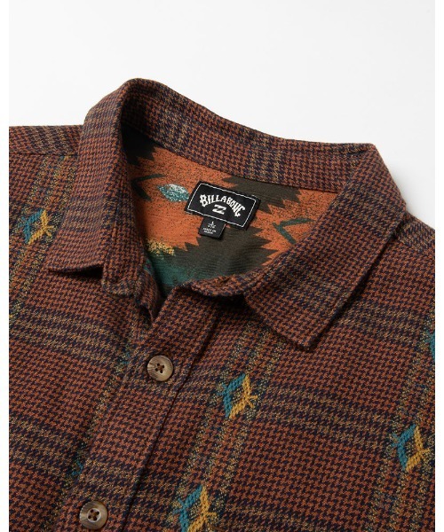 BILLABONG(ビラボン)の「BILLABONG メンズ 【Wrangler】 KNOX JACQUARD PLAID 長袖シャツ 【2021年秋冬モデル】/ビラボンラングラーコラボ長袖シャツ(シャツ/ブラウス・メンズ・グリーン系その他/ブラウン・MEDIUM/LARGE/X-LARGE)」の6枚目の写真