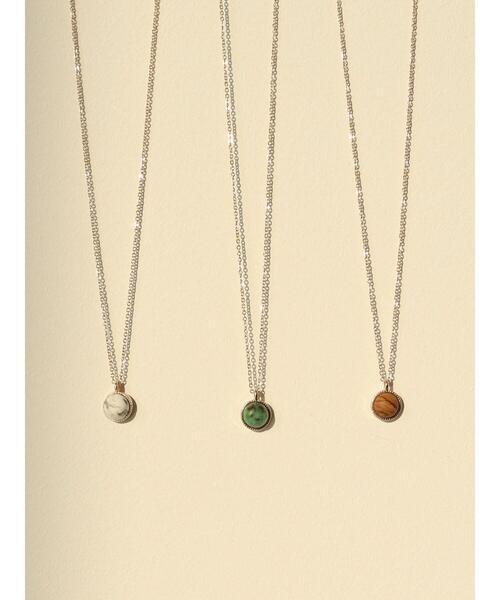 AMERICAN HOLIC(アメリカンホリック)の「【WEB限定】天然石ネックレス(ネックレス・レディース・ホワイト/ブラウン/グリーン・FREE)」の11枚目の写真