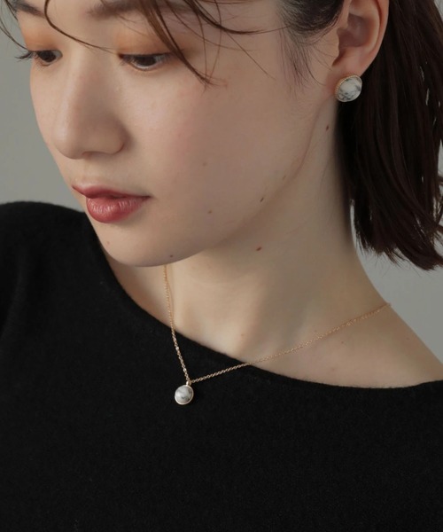 AMERICAN HOLIC(アメリカンホリック)の「【WEB限定】天然石ネックレス(ネックレス・レディース・ホワイト/ブラウン/グリーン・FREE)」の2枚目の写真