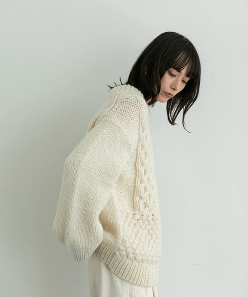 かぐれ glaz ハンド アランニット 楽天市場】アラン柄ニットキャップ／かぐれ（kagure） : 丸井