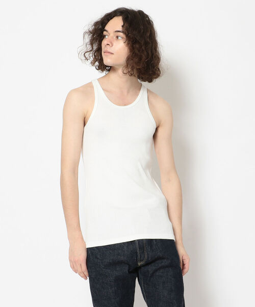 GLAD HAND（グラッドハンド）の「GLAD HAND(グラッドハンド) /STANDARD TANK-TOP（Tシャツ/カットソー・メンズ・ホワイト/ブラック・LARGE/MEDIUM/X-LARGE）」の2枚目の写真