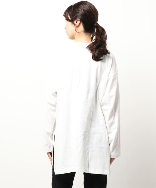 archives（アルシーヴ）の「サイドスリットアソートロンＴ（Tシャツ/カットソー・レディース・オフホワイト・MEDIUM）」の5枚目の写真