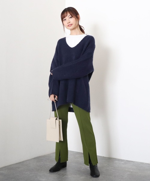 archives（アルシーヴ）の「サイドスリットアソートロンＴ（Tシャツ/カットソー・レディース・オフホワイト・MEDIUM）」の3枚目の写真