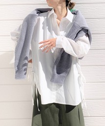 Q | サイドリボンシャツ(シャツ/ブラウス)