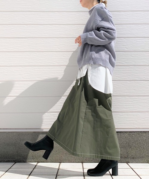 Q（キュー）の「サイドリボンシャツ（シャツ/ブラウス・レディース・アイボリー・MEDIUM）」の5枚目の写真