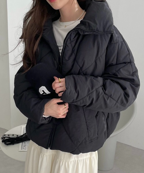 Black&White キルティングジャケット M アウター　ダウンジャケット Black&White キルティングジャケット M アウター ダウンジャケット