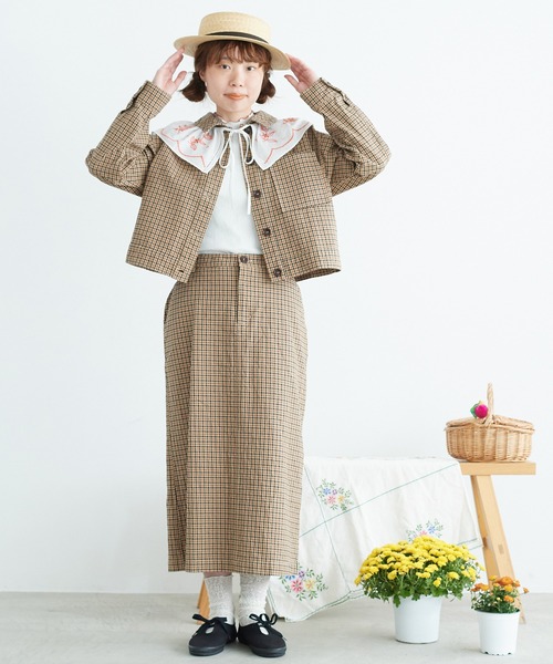 chambre de charme（シャンブルドゥシャーム）の「●cdc ウエポン　タイトロングスカート（スカート・レディース・チェック/キナリ・FREE）」の5枚目の写真