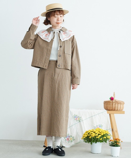 chambre de charme（シャンブルドゥシャーム）の「●cdc ウエポン　タイトロングスカート（スカート・レディース・チェック/キナリ・FREE）」の7枚目の写真