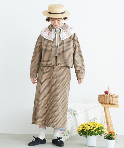 chambre de charme（シャンブルドゥシャーム）の「●cdc ウエポン　タイトロングスカート（スカート・レディース・チェック/キナリ・FREE）」の3枚目の写真